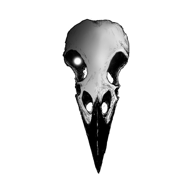 Dark Raven Skull by SpellsSell