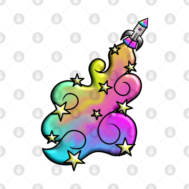 Rocket Rainbows 3D by BoonieDunes