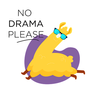 No Drama Please Funny Shirt T-Shirt