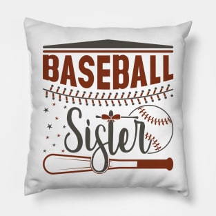 Baseball Sister Pillow