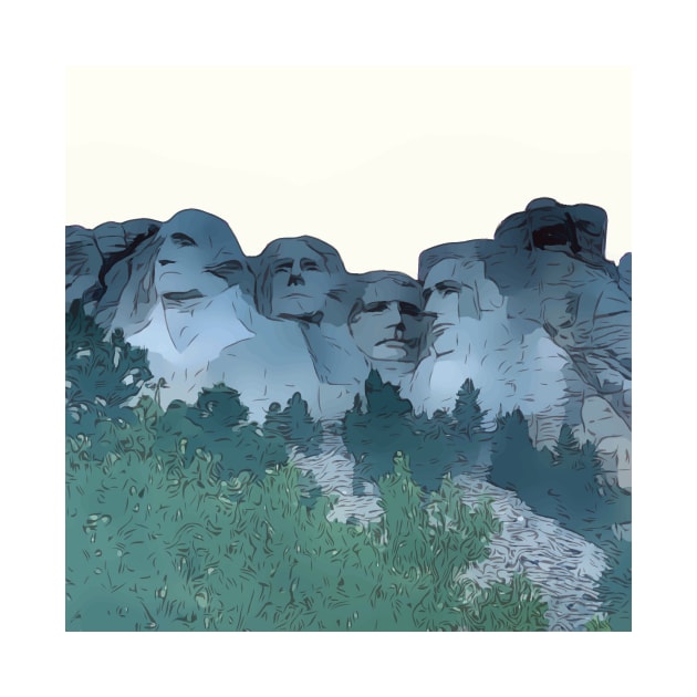 Mount Rushmore in Wyoming by WelshDesigns