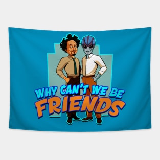 Resident Alien Ancient Aliens Why Can't We Be Friends Tapestry