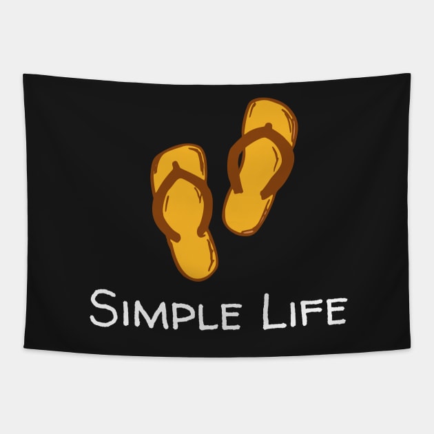 Simple Life - Sandals Tapestry by Rusty-Gate98