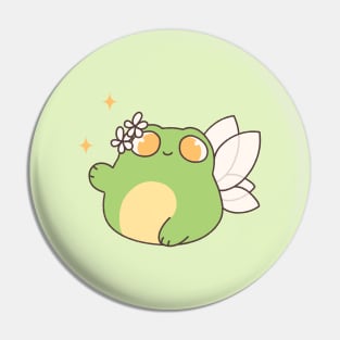 The Frog Fairy (White) Pin