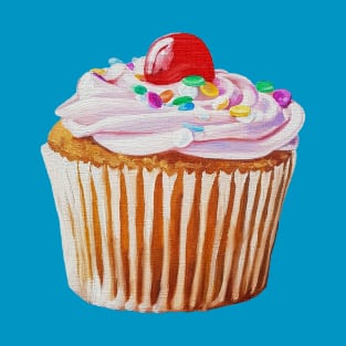 Cherry Cupcake painting (no background) T-Shirt