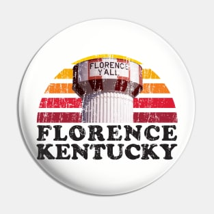 Florence Y'all Water Tower Sunrise Pin