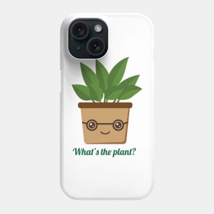 funny geek plant Phone Case