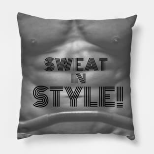 Gym workout Shirt | Sweat in style 001 Pillow