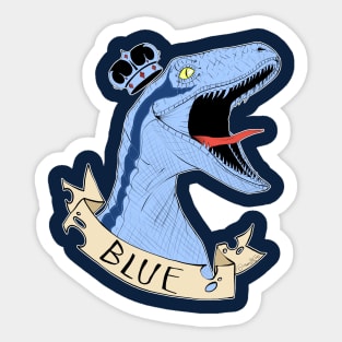 Jurassic World Blue Raptor Family Sticker for Sale by GiftPantheon