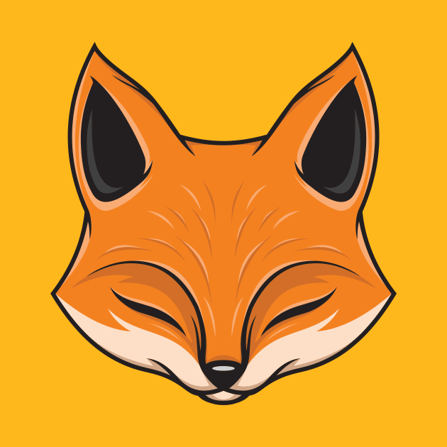 Little Fox Head by fooartwork