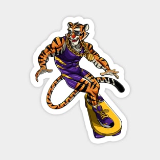 Tiger Man skateboard Magnet