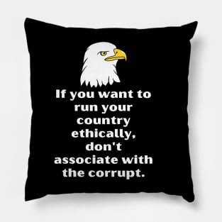 The Eagle Says Pillow