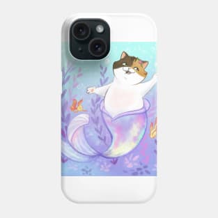 super cute cat mermaid Phone Case