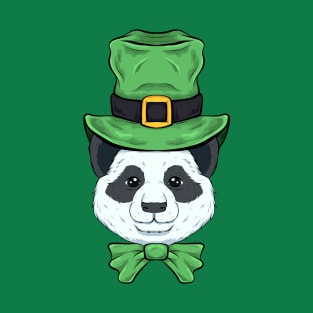 panda st patricks day animal funny T-Shirt