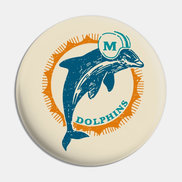 Miami Dolphins 1965 Retro Pin by onimod