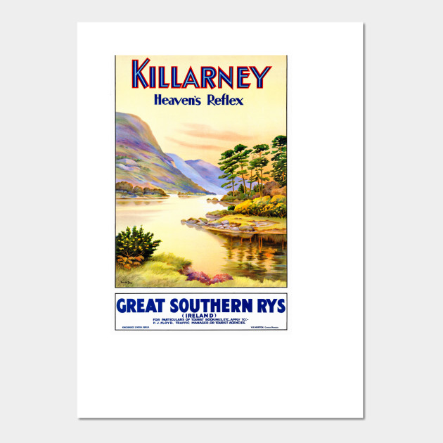Vintage Travel Poster Ireland Killarney Ireland Posters And