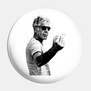 Anthony Bourdain Middle Vintage Pin