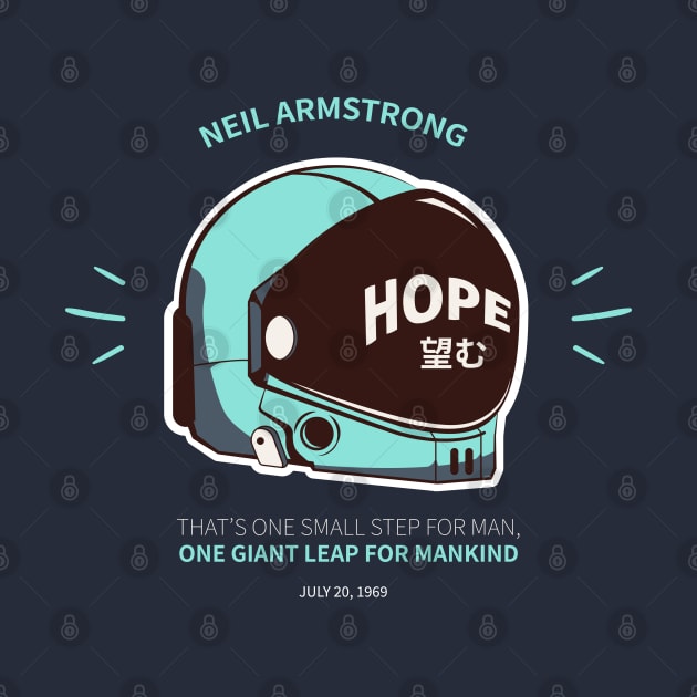 Neil armstrong quote hope by FaizDorpy