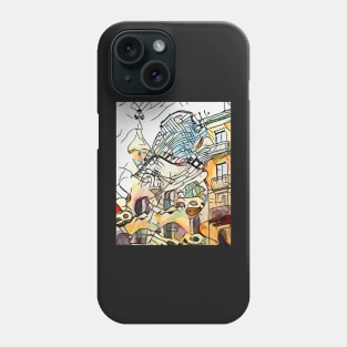 Kandinsky meets Barcelona, motif 4 Phone Case