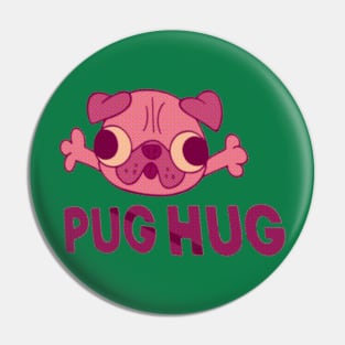 Pug hug Pin