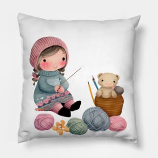 Winter Knits Pillow