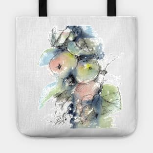 Watercolor apples Tote