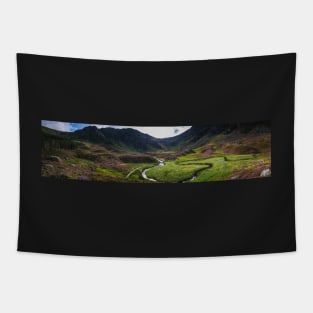 Panorama of Glen Clova in the Angus Glens in of Scotland Tapestry