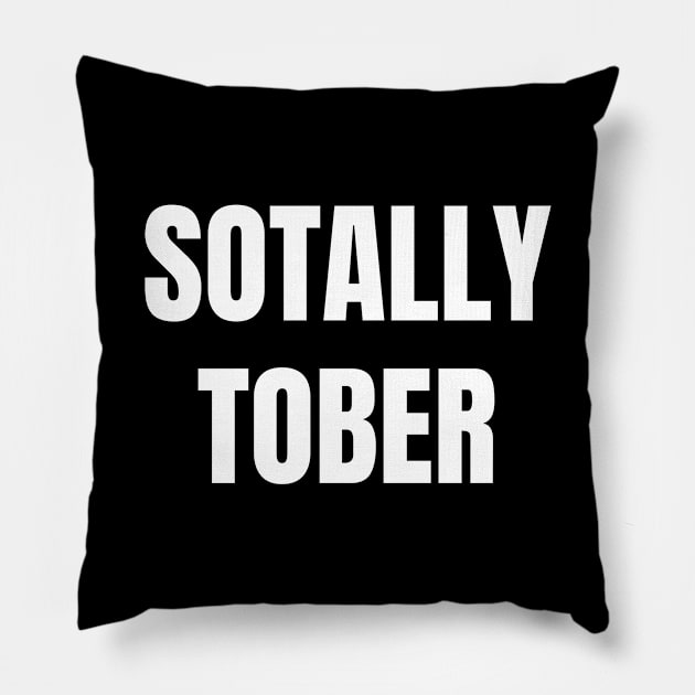 Sotally Tober Funny Party Wine Beer Drinking Pillow by MalibuSun