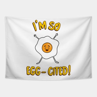 FUNNY Egg Pun Tapestry