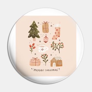 Christmas Collage Pin