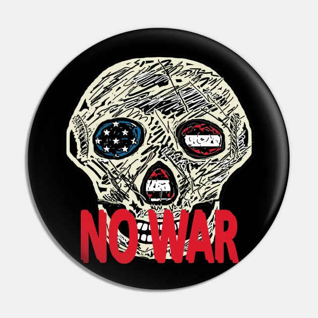 No War Pin by Mark Ewbie