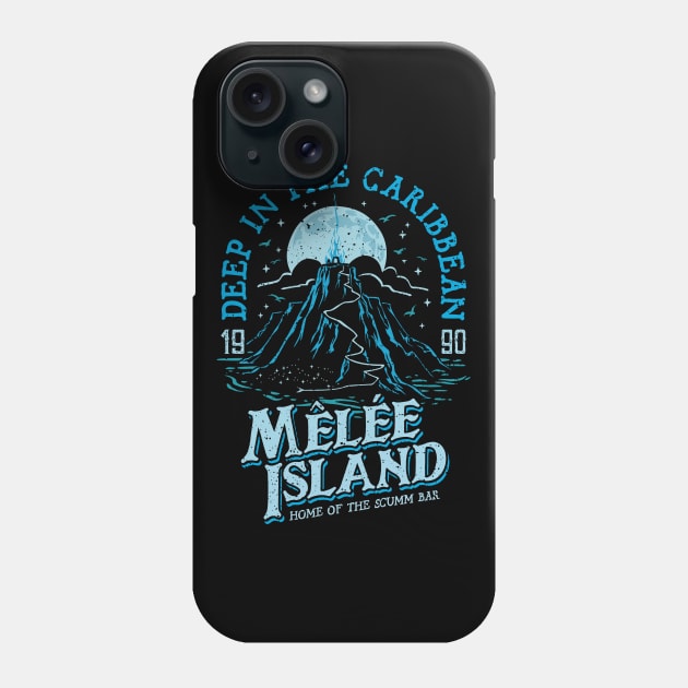 Deep in the Caribbean (blue) Phone Case by Olipop