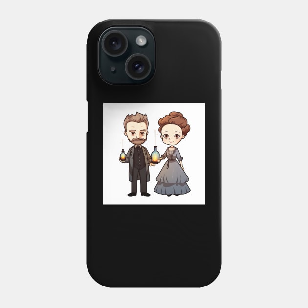 Pierre and Marie Curie Phone Case by ComicsFactory