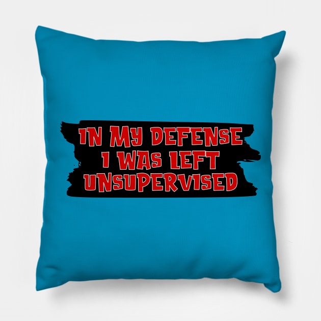 Unsupervised Pillow by Lifeline/BoneheadZ Apparel