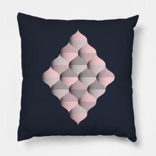 Rhombus shape in Moroccan ogee pattern Pillow