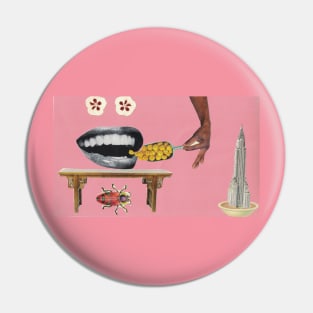 Big Mouth Collage Pin