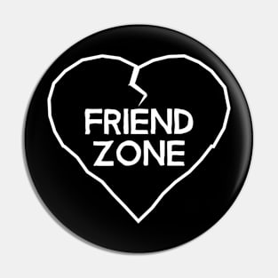 Friend Zone Anti-Valentine's Day Heart Pin