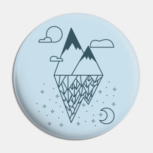 mountains geometric lineart Pin