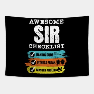 Awesome sir checklist Tapestry