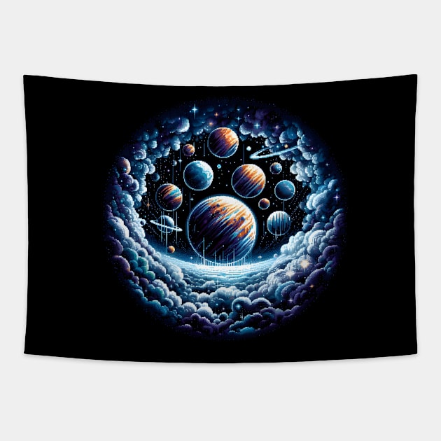 space travel Tapestry by vaporgraphic