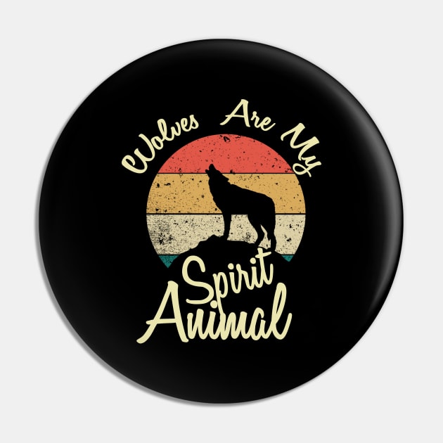 Wolves Are My Spirit Animal Pin by Abderrahmaneelh