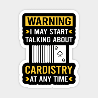 Warning Cardistry Cardist Magnet