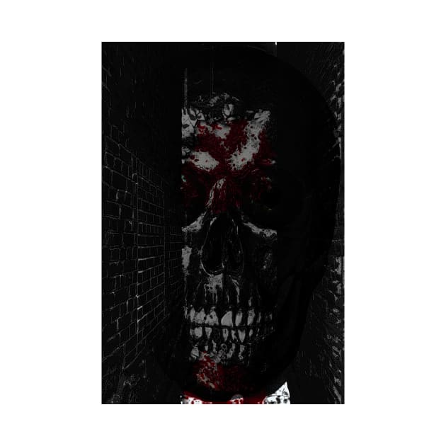 bloodied skull by bywhacky