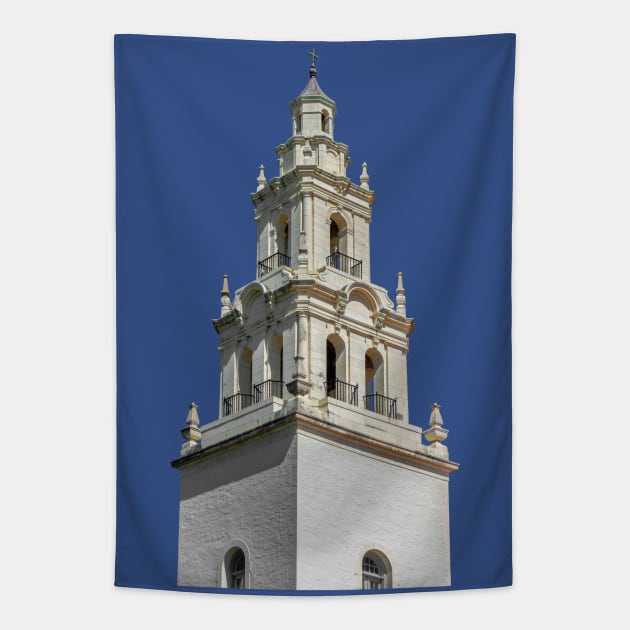 Knowles Chapel Steeple Color Tapestry by Enzwell