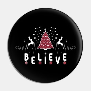 Heart Believe-Unisex Christmas T-Shirts-Christmas t-shirts funny Pin