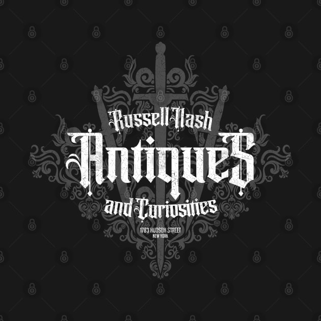 RUSSELL NASH ANTIQUES by Aries Custom Graphics