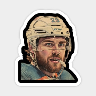 Leon Draisaitl COmics Vintage Magnet