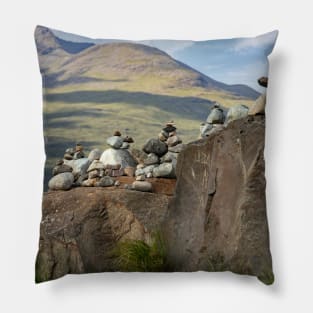 manmade rock piles Pillow