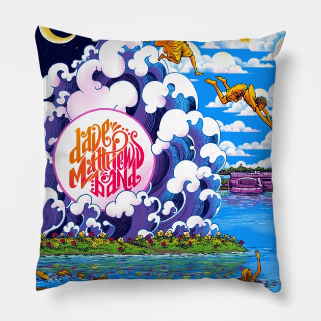 #DMB DAVE TOUR 2022 MATTHEWS BAND JONES BEACH Pillow by RidwanKelexs