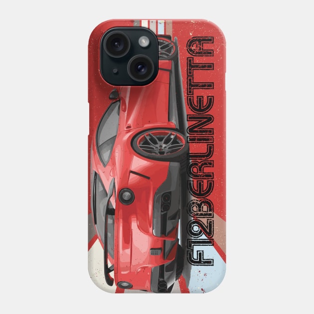 Ferrari F12 Berlinetta Phone Case by 5thmonkey